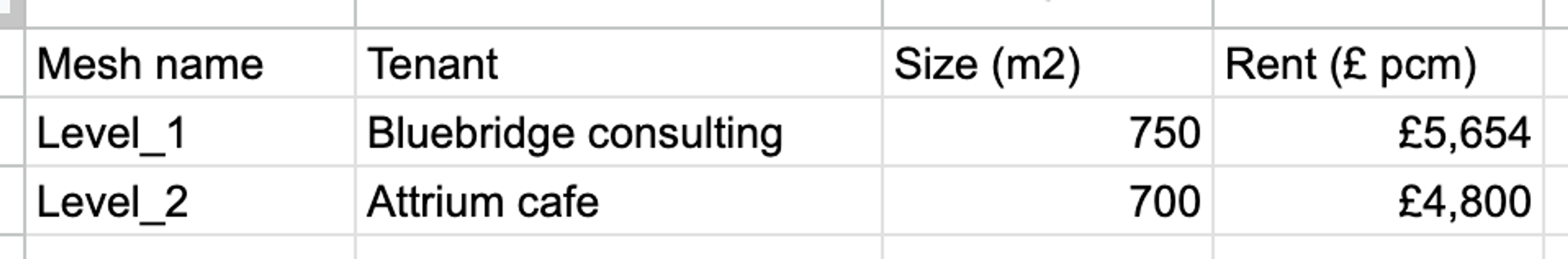 CSV example 