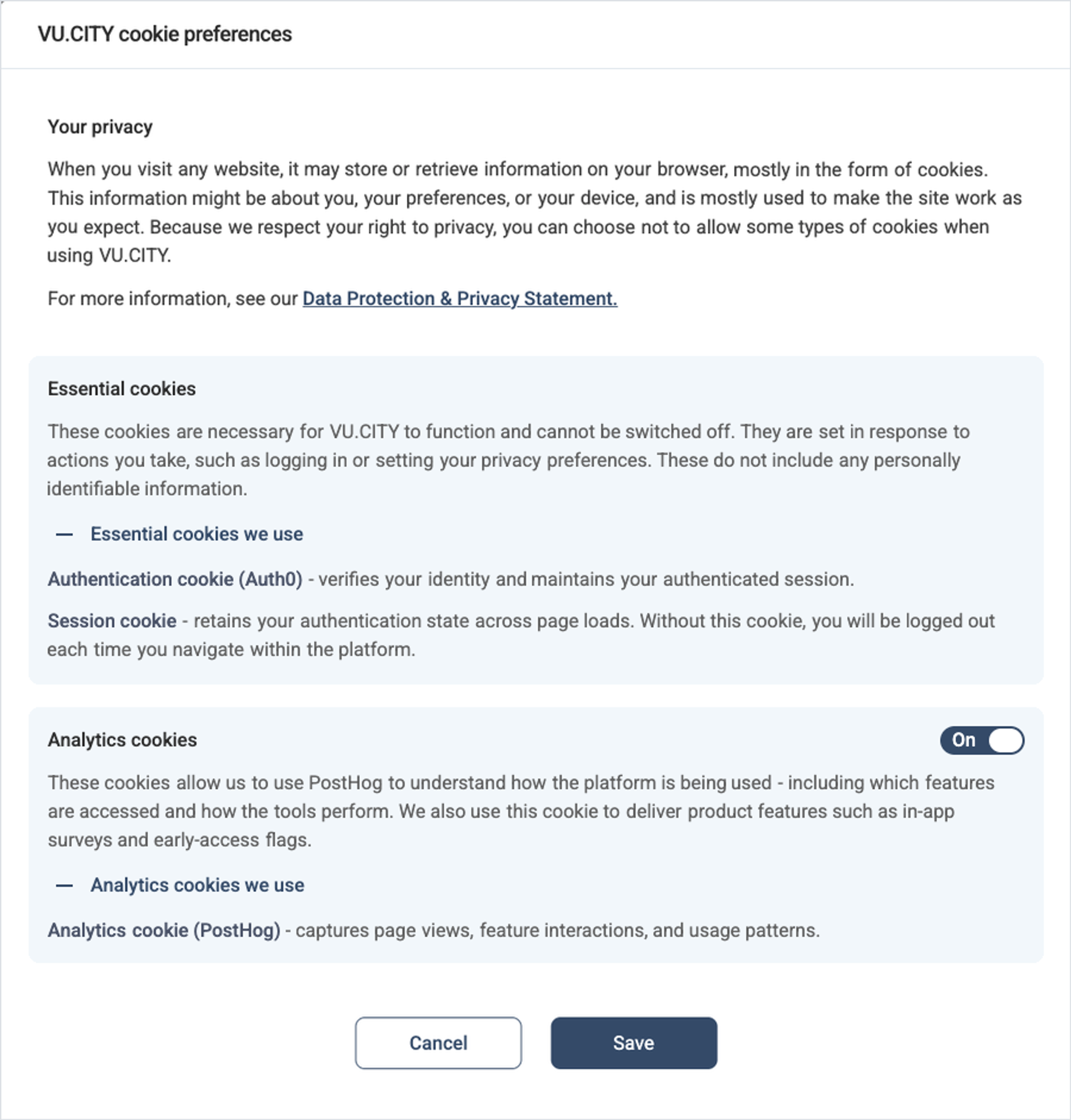 Privacy Preferences