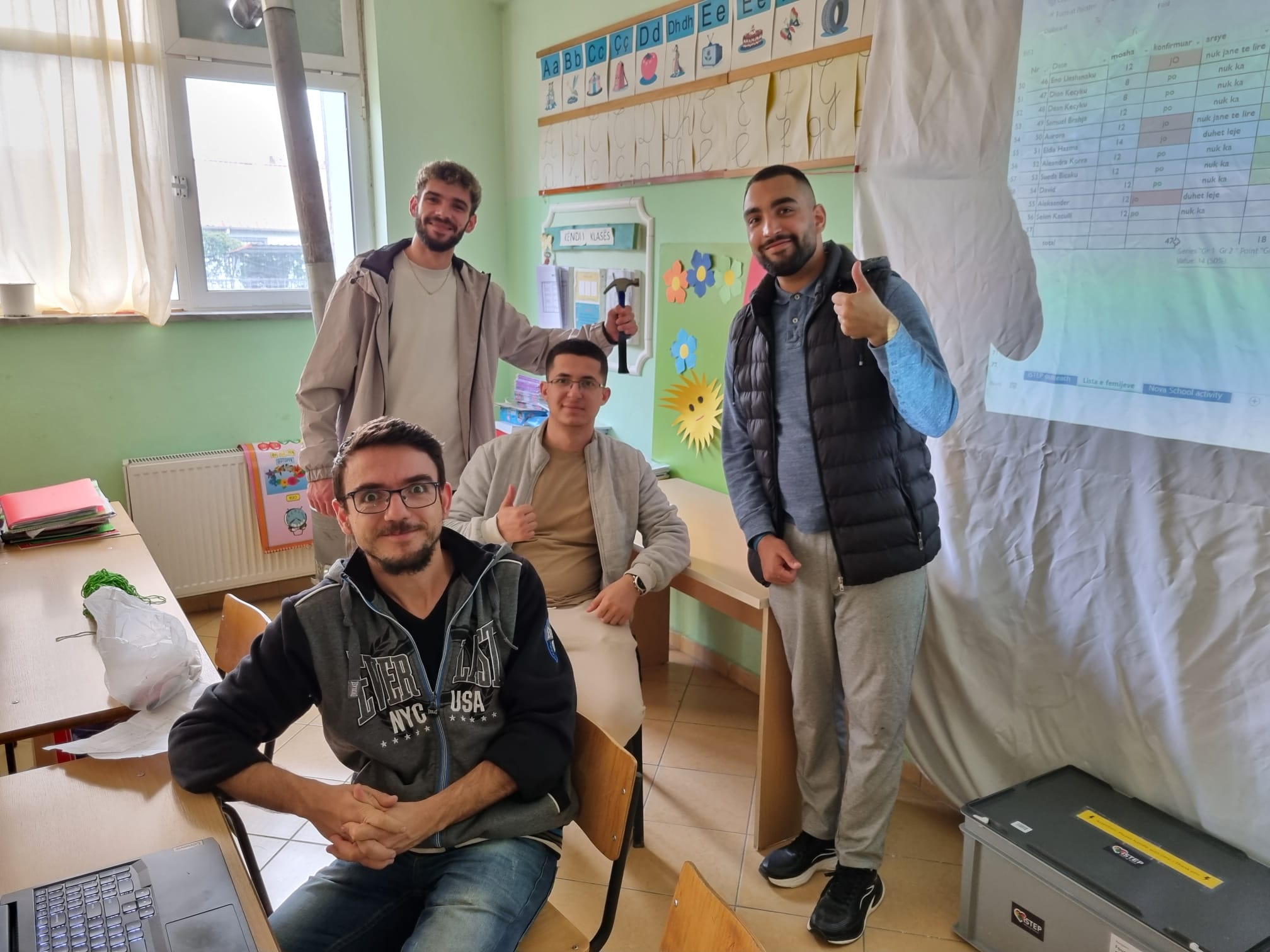 The classrooms are ready.