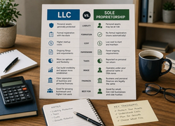 The Real Difference Between an LLC and a Sole Proprietorship (Explained Simply)