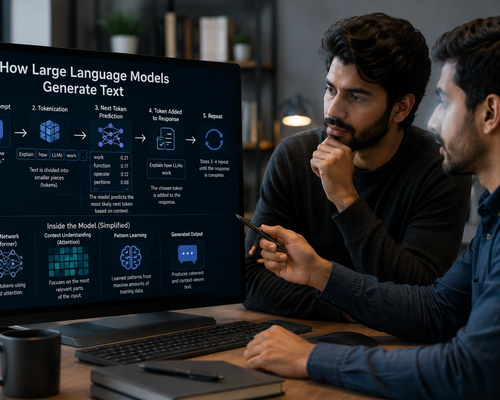 How Large Language Models Like ChatGPT Generate Text