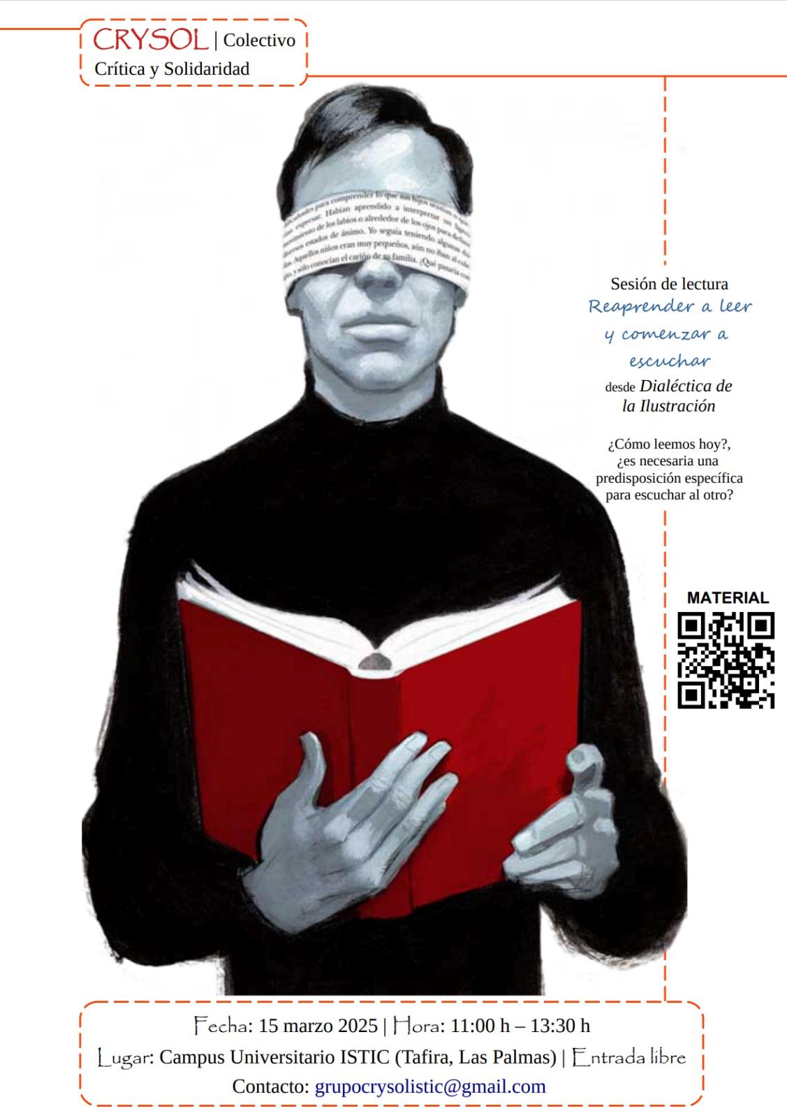 Cartel de CRYSOL - Lectura y escucha activa