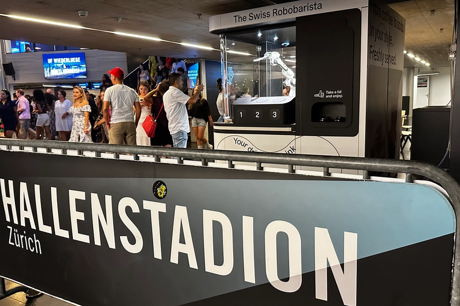 What is the Robobarista up to at the Hallenstadion in Zurich?