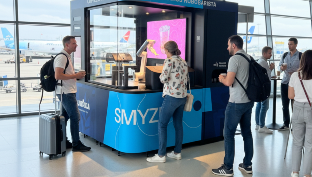 It's official: Our Robo has landed at Schiphol Amsterdam Airport at gate E20!