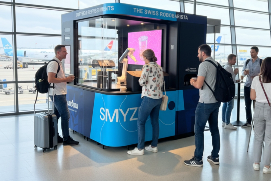 It's official: Our Robo has landed at Schiphol Amsterdam Airport at gate E20!