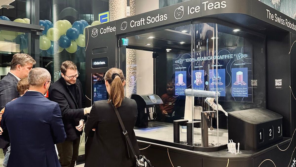 The Smyze Robo is now up and running at the brand-new EDEKA Graf in Frankfurt, FOUR Frankfurt!