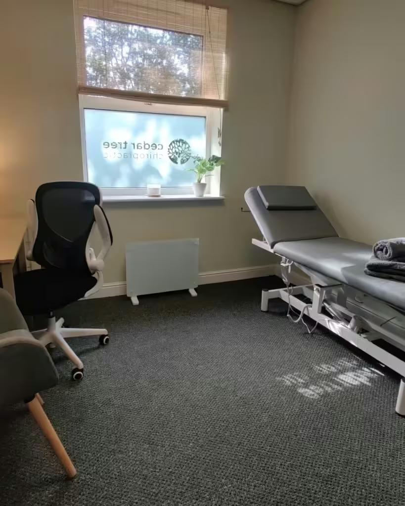 A treatment room at the clinic