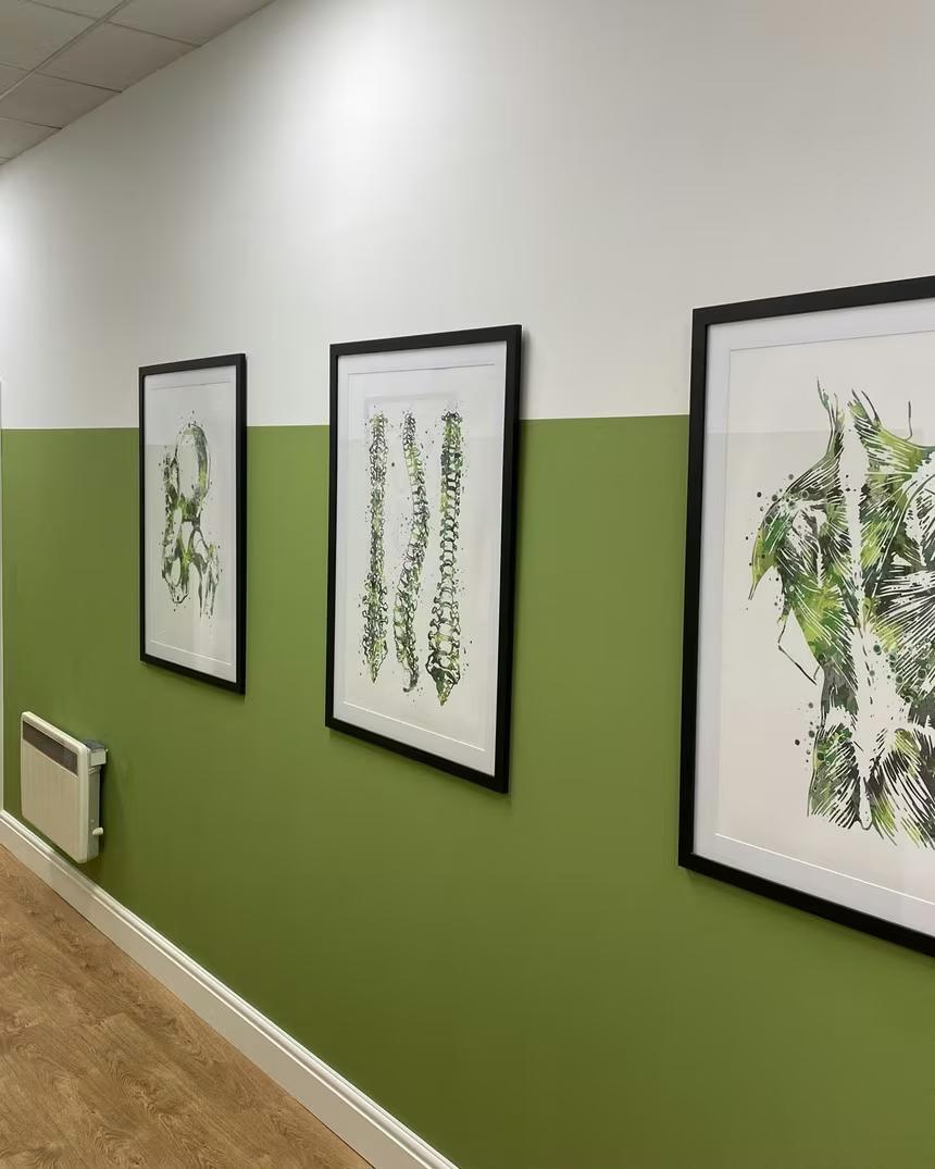 The corridor leading to our treatment rooms