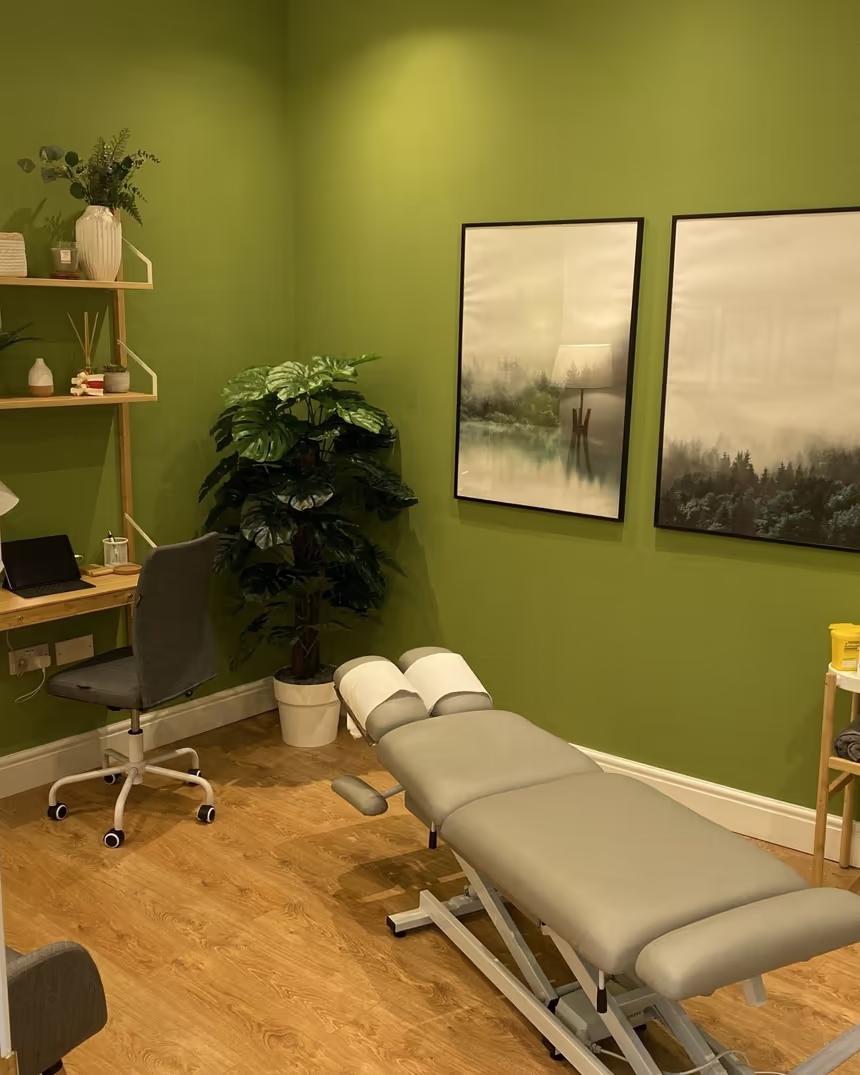 A treatment room at the clinic