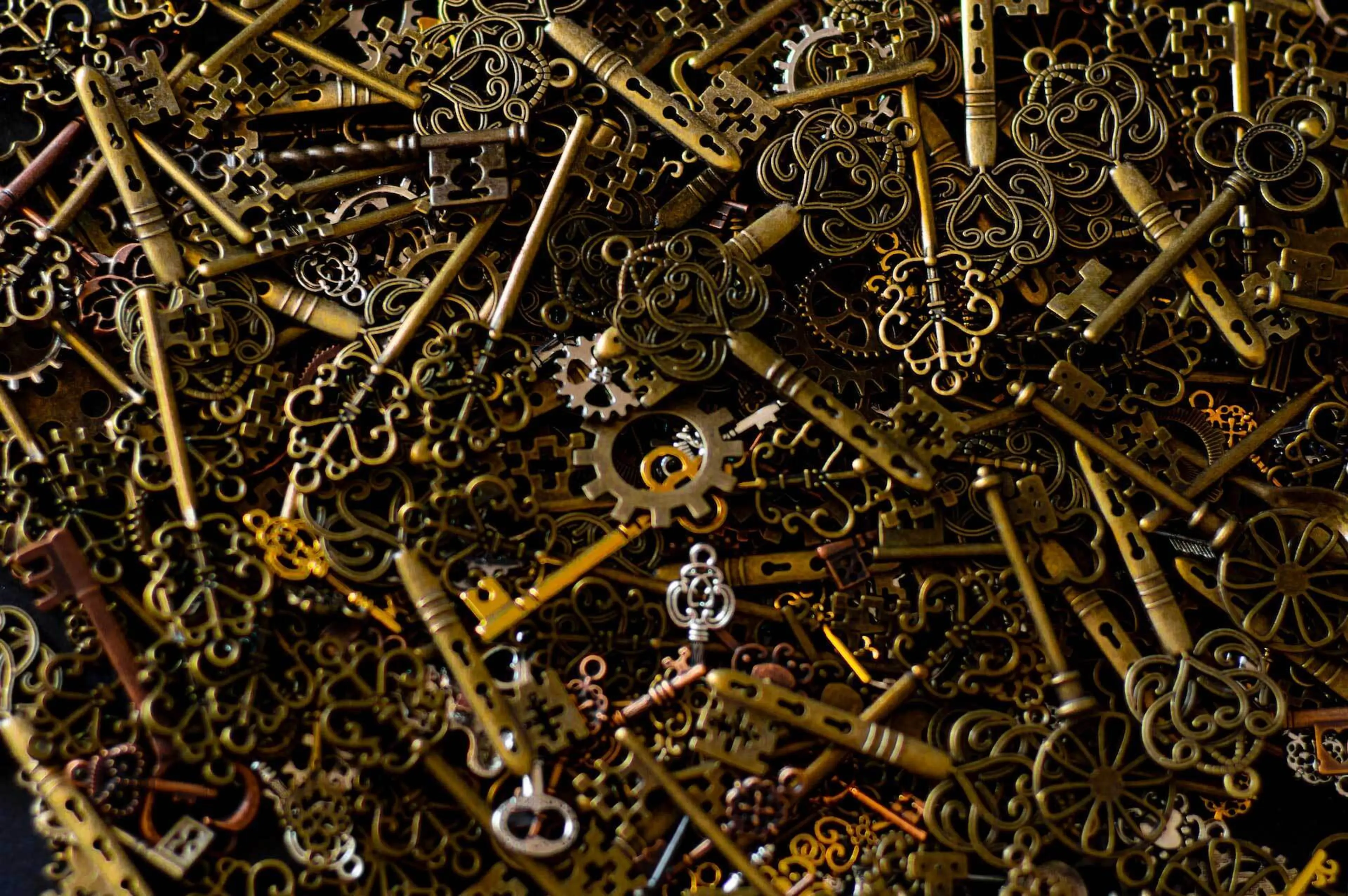 An image showing collection of old keys