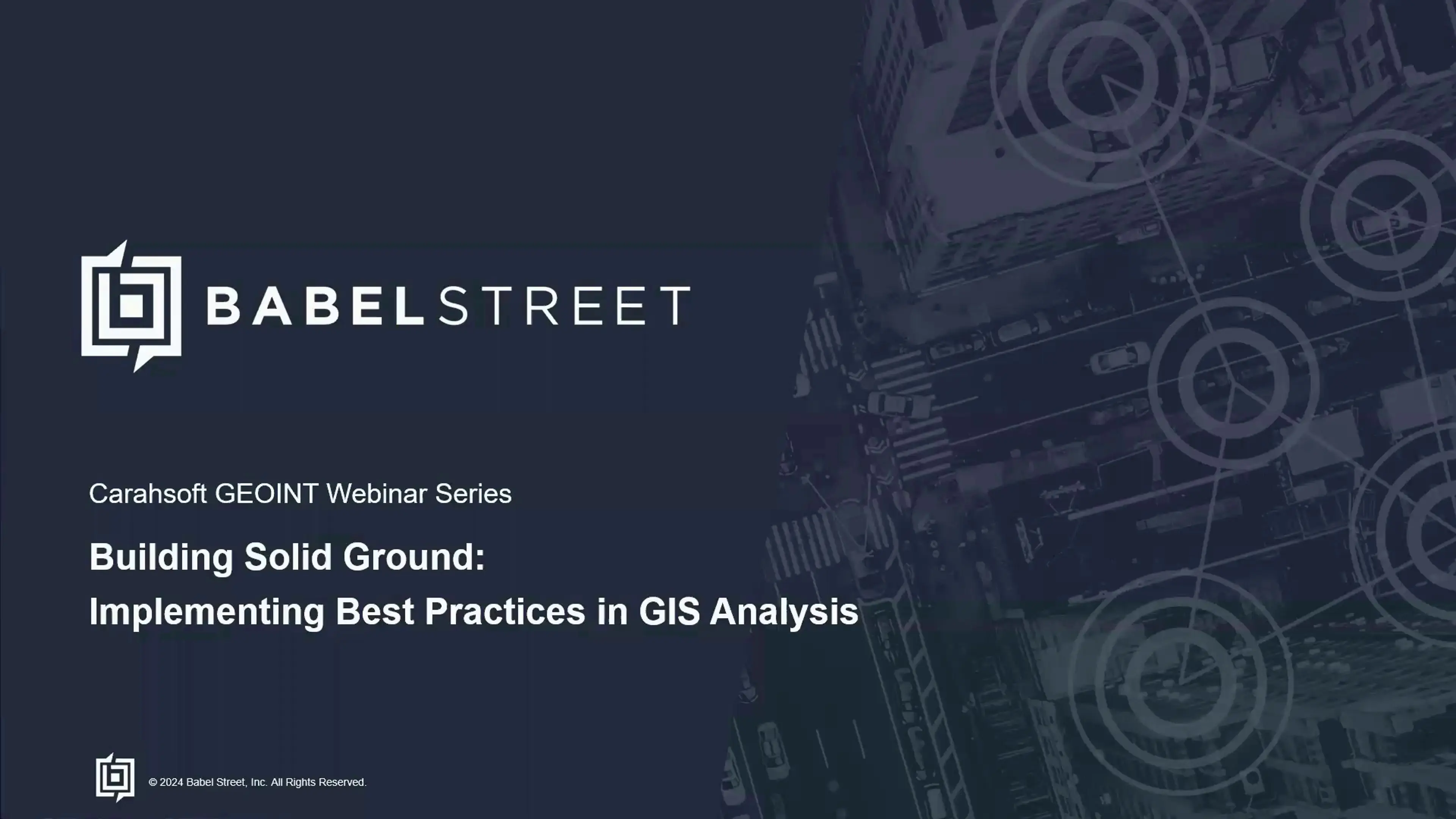 Building Solid Ground: Implementing Best Practices in GIS Analysis