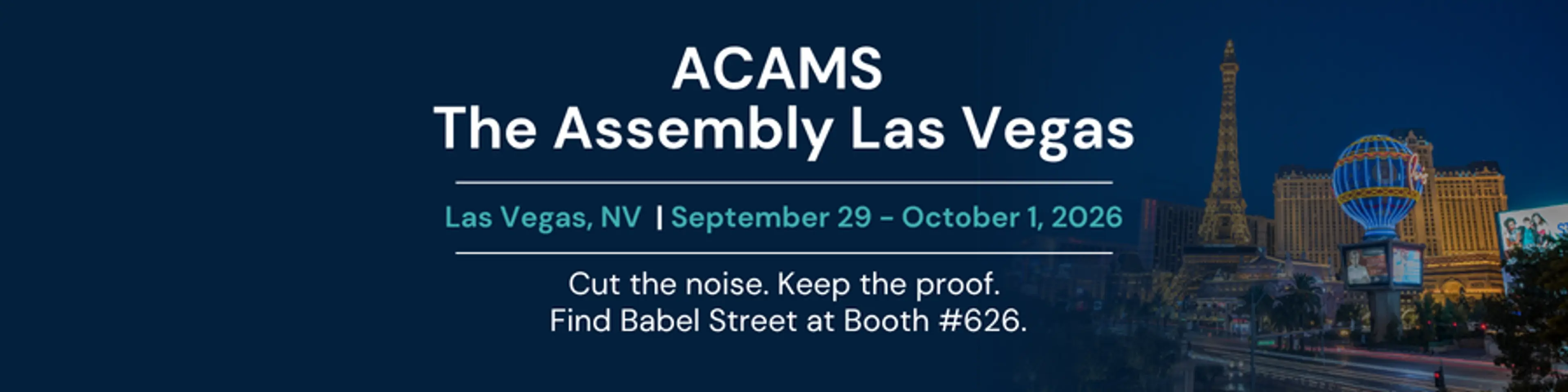 ACAMS The Assembly Las Vegas