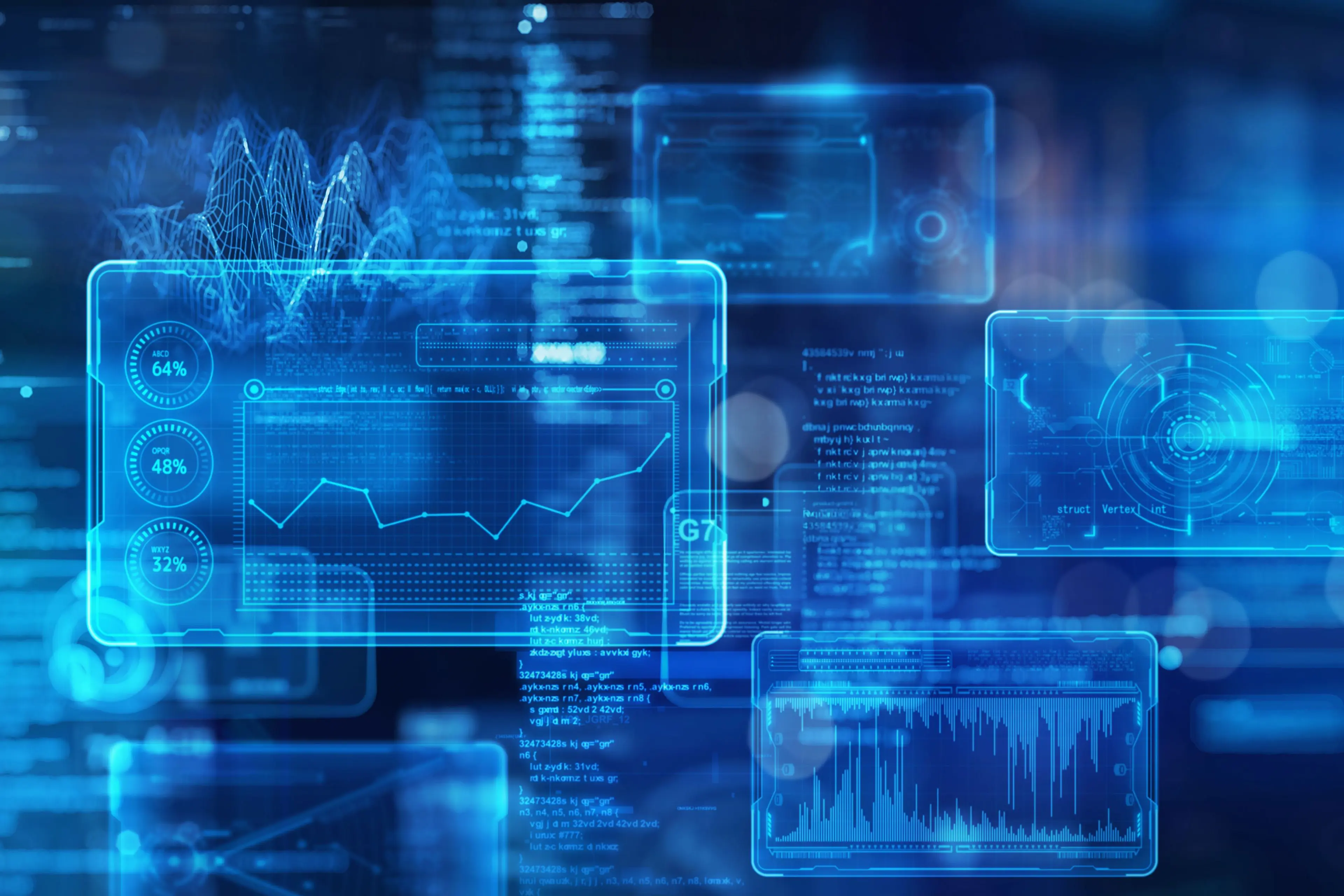 A digital image of multiple data collecting tools