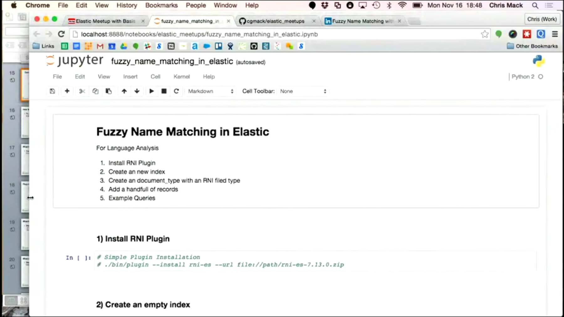 An Elasticsearch Integration for Simple Fuzzy Name Matching
