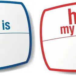 An image showing text written in blue and red color