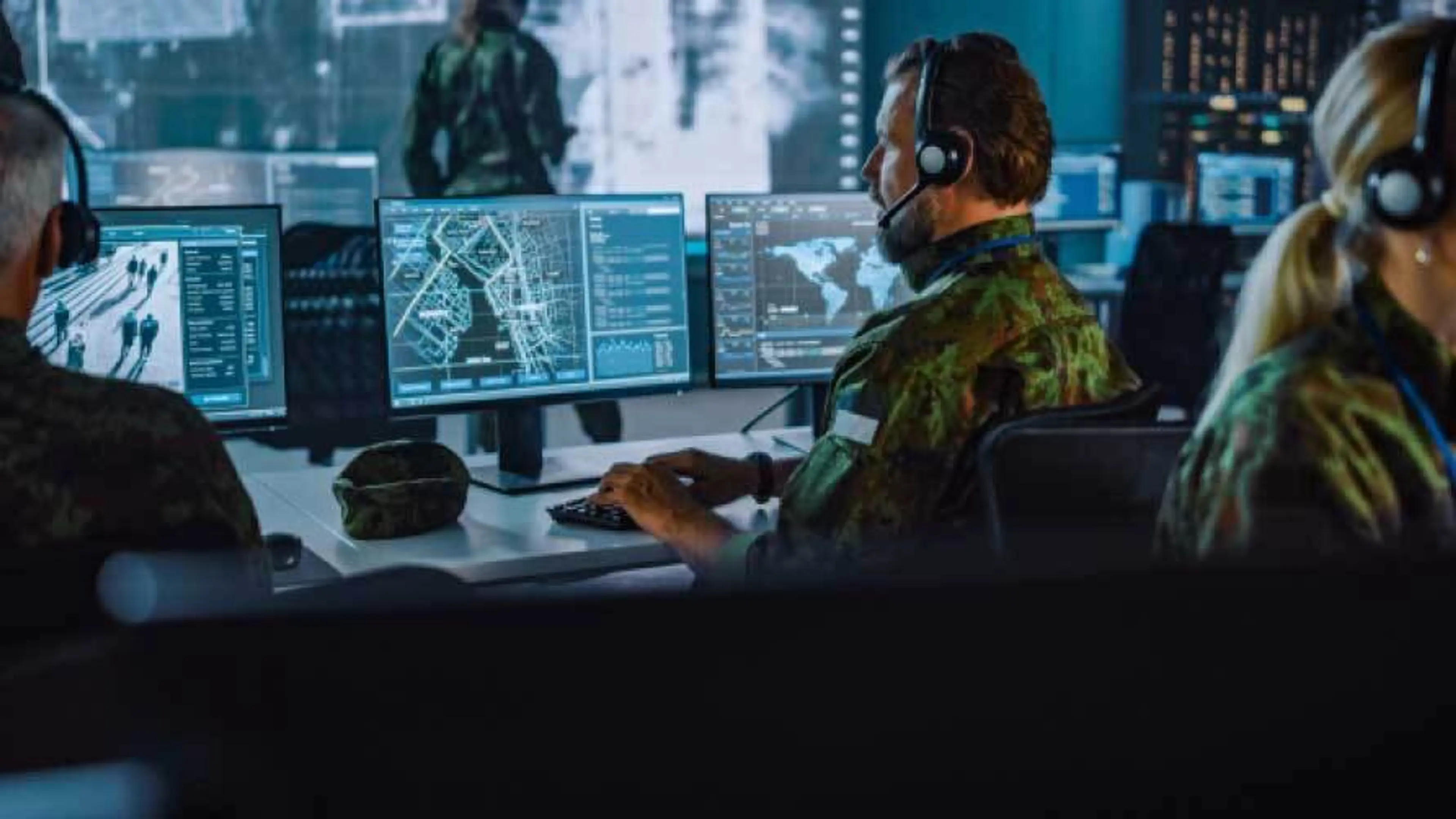 Military control room