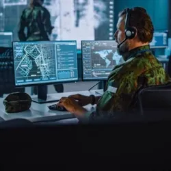 Military control room