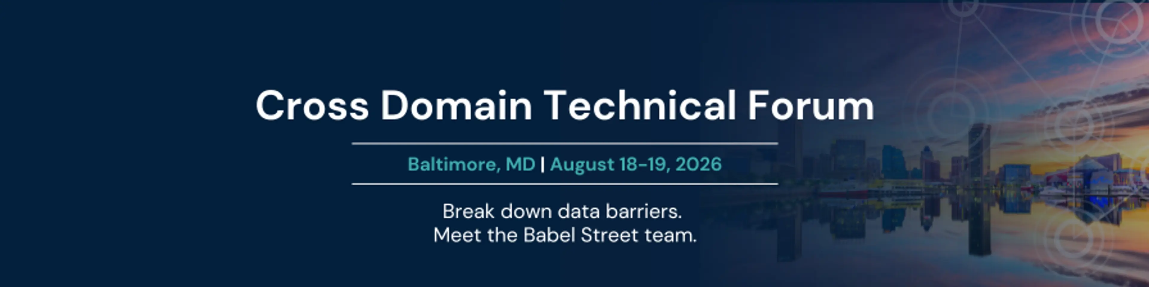 The Cross Domain Technical Forum (CDTF)