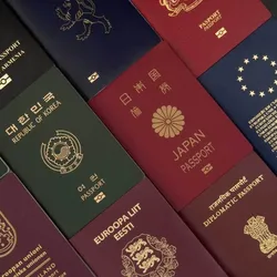 An image of passport from different countries