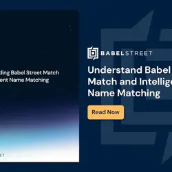 Understanding Babel Street Match and Intelligent Name Matching