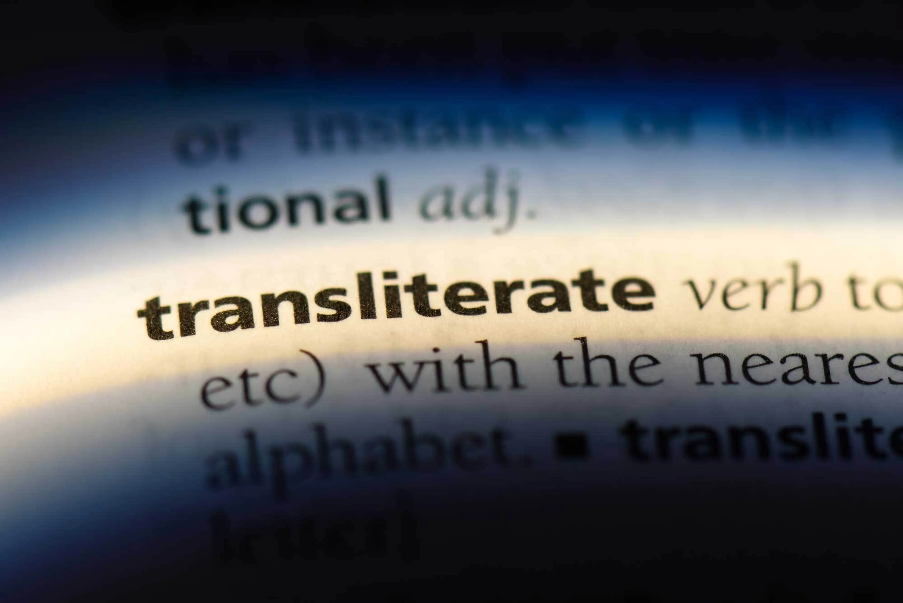 transliterate