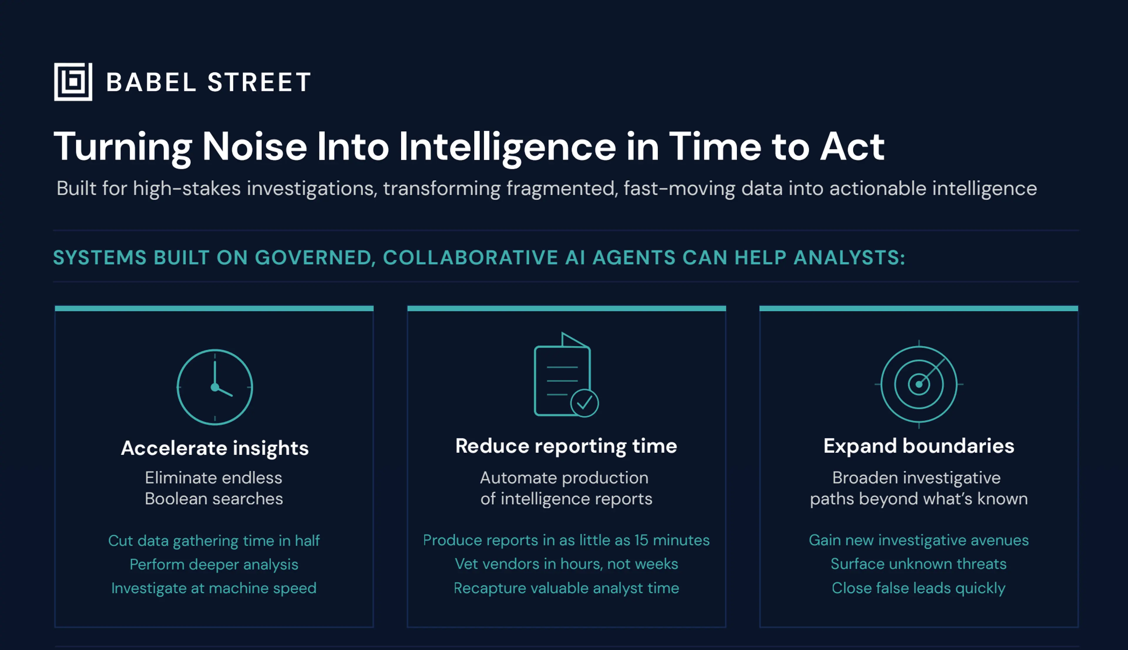 Turning Noise into Intelligence in Time to Act