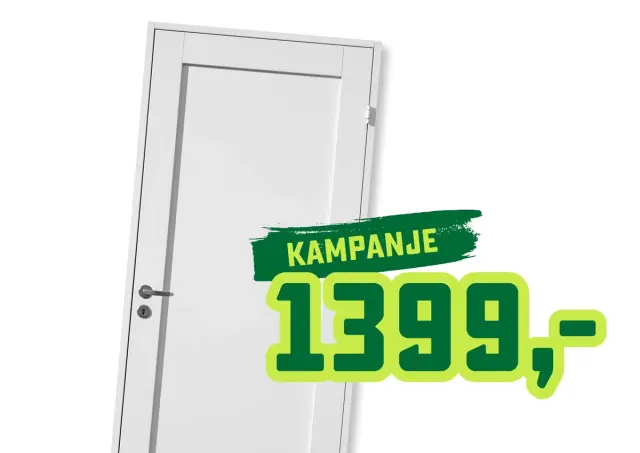 Harmonie innerdør Line 1 speil hvit