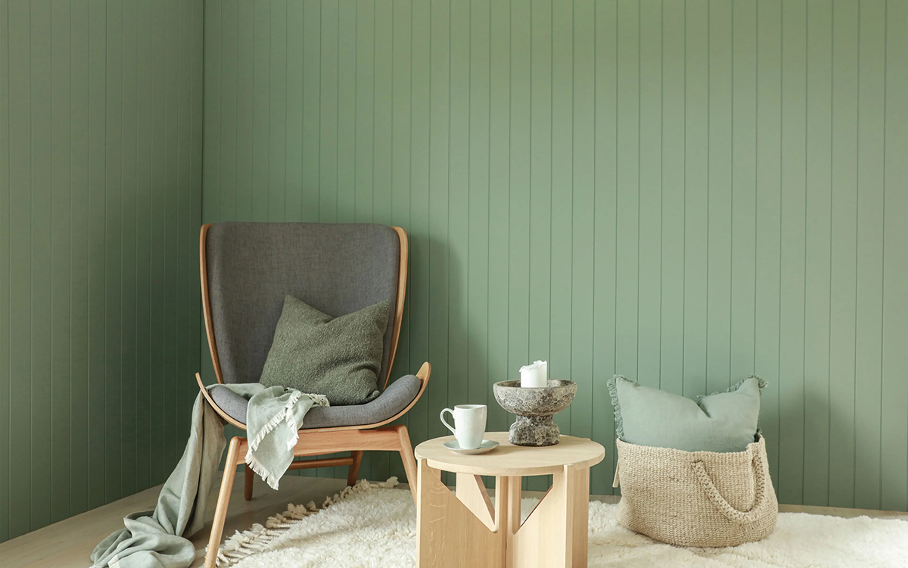 stue med Smartpanel på veggene