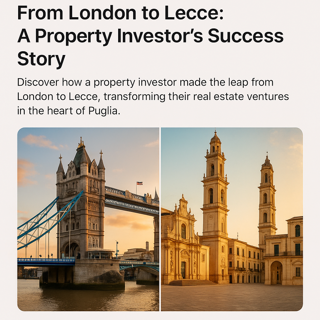 Why Savvy Investors Are Leaving London for Puglia’s Property Boom