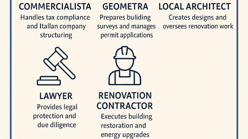 Building Your Puglia Property Team: The 5 Experts You Need