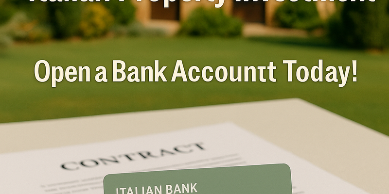 Why Your Puglia Property Needs an Italian Bank Account First