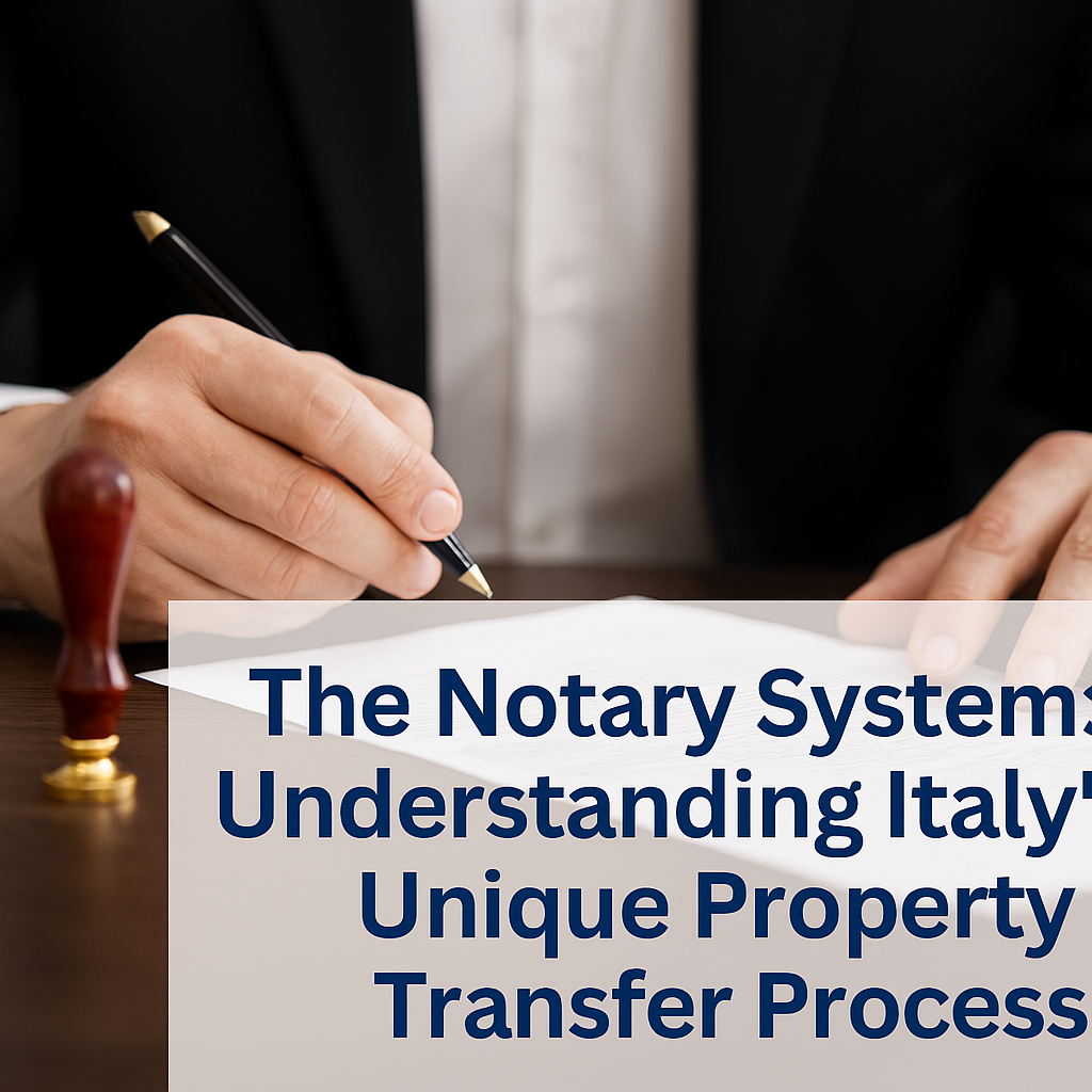 The Notary System: Understanding Italy’s Unique Property Transfer Process