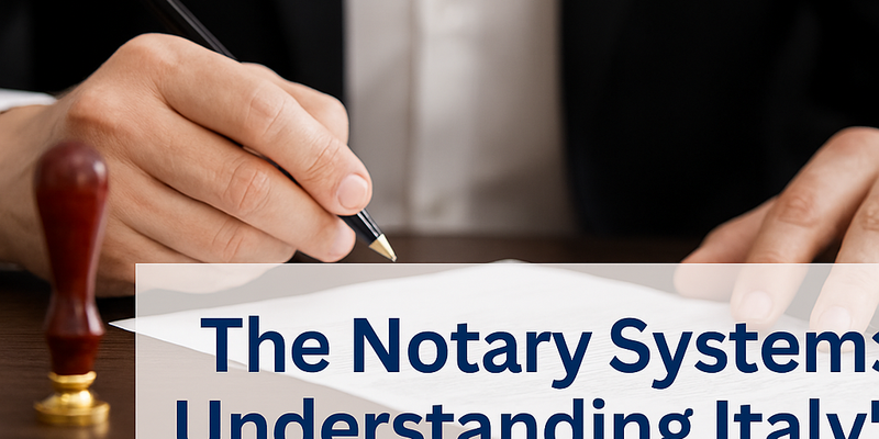 The Notary System: Understanding Italy’s Unique Property Transfer Process