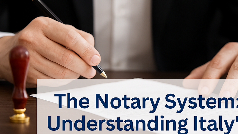 The Notary System: Understanding Italy’s Unique Property Transfer Process