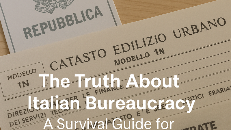 The Truth About Italian Bureaucracy: A Survival Guide for Property Investors