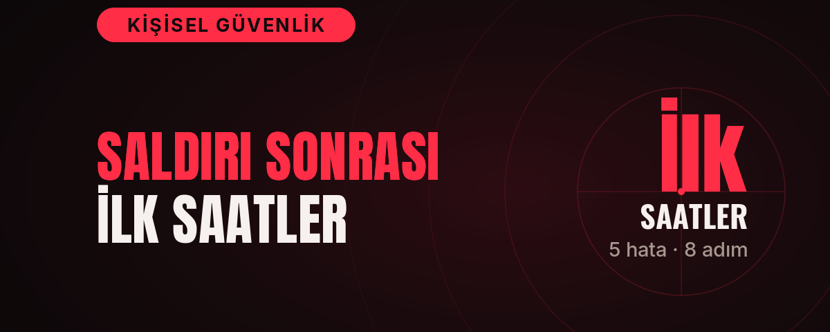 Saldırı Sonrası İlk Saatler kapak