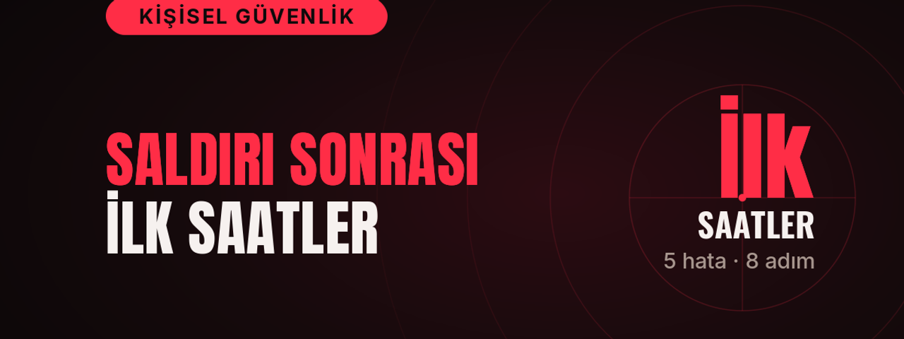 Saldırı Sonrası İlk Saatler kapak