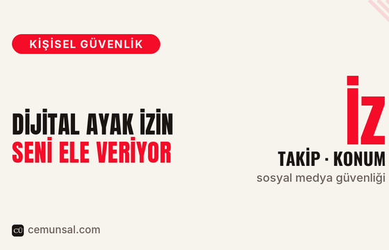 Dijital Ayak İzin Seni Ele Veriyor kapak