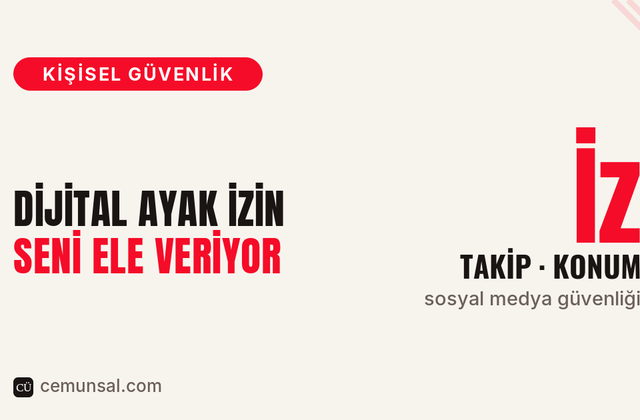 Dijital Ayak İzin Seni Ele Veriyor kapak