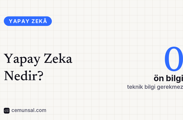 Yapay Zeka Nedir? kapak