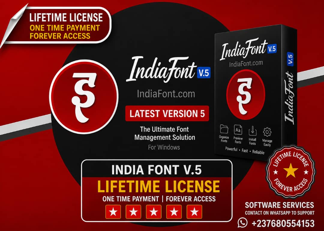 India Font Pro v5 Lifetime License