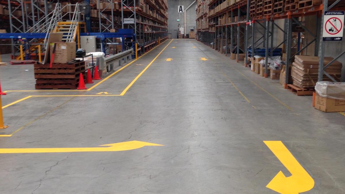 warehouse line marking