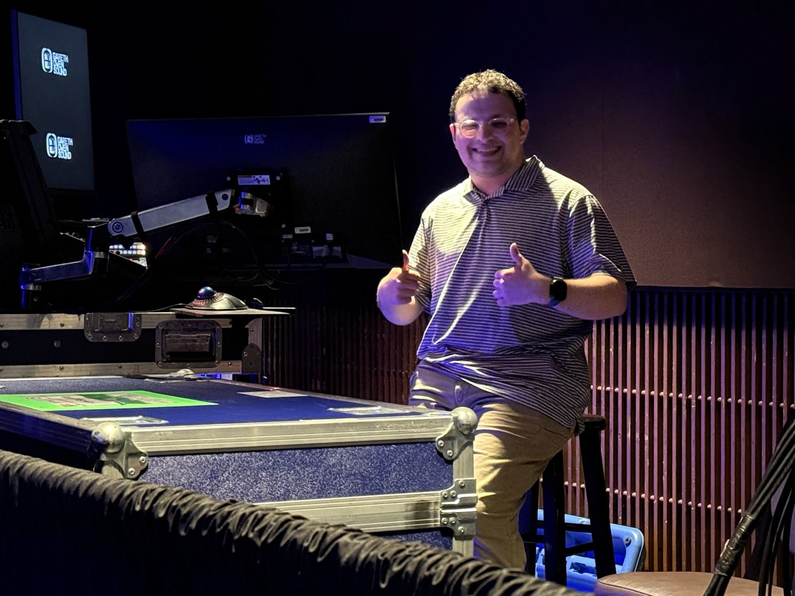 Max Fetter working in the field