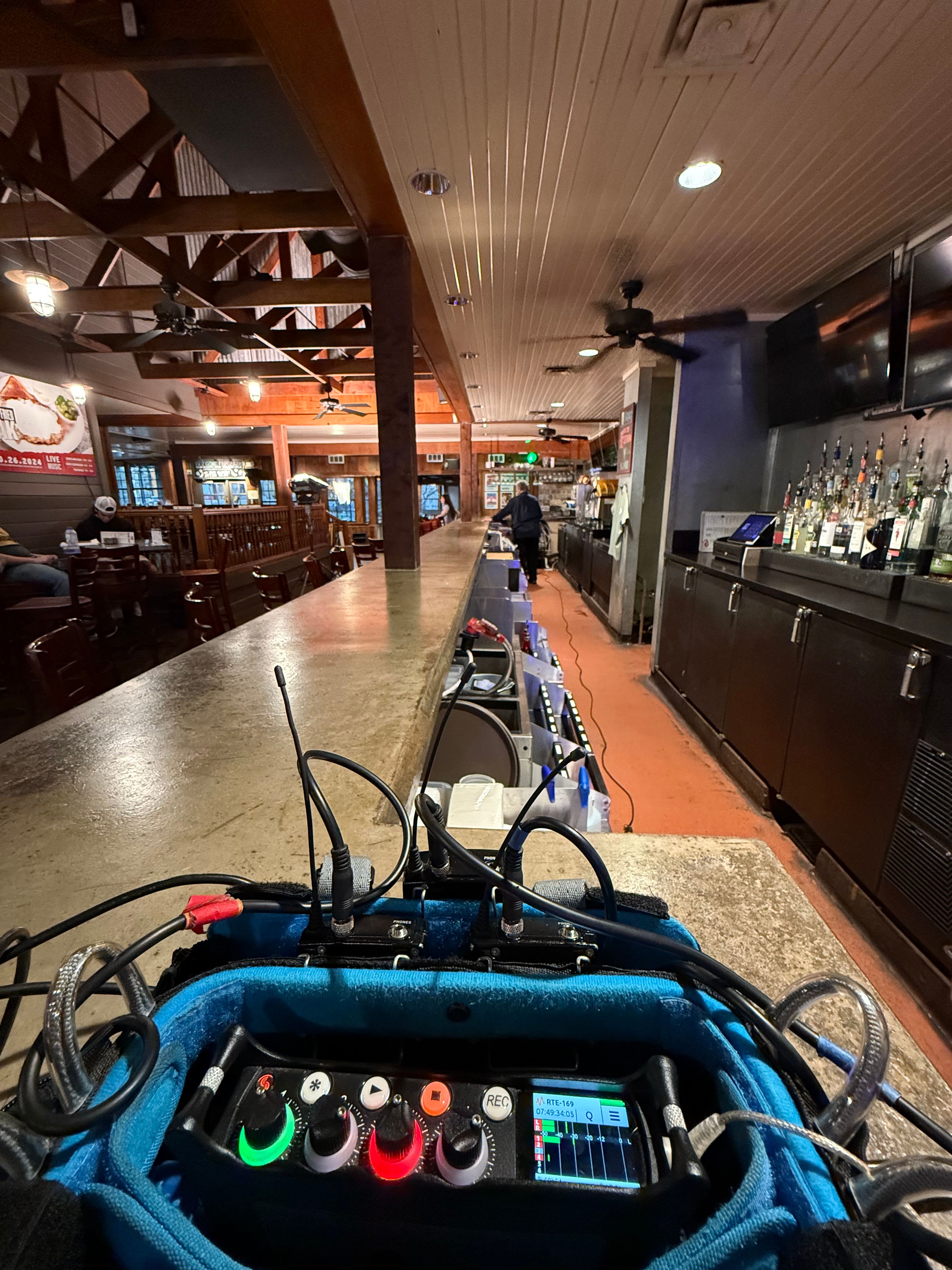 Max Fetter working in the field