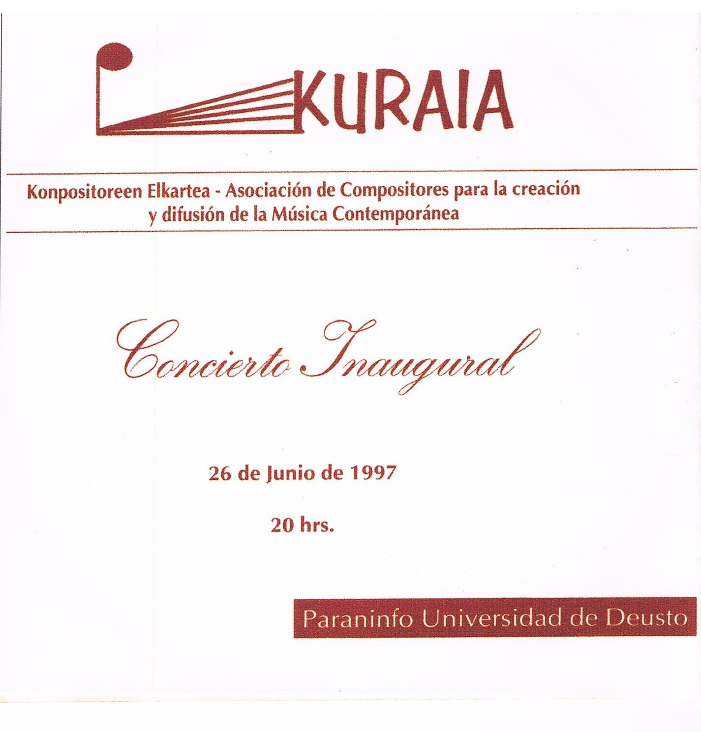 Concierto Inaugural