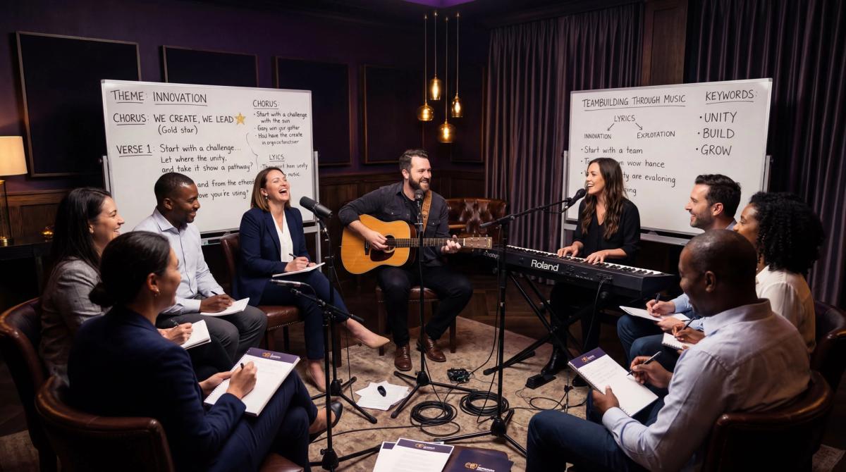 Guests interacting with an immersive projection-mapped wall at a corporate brand activation event