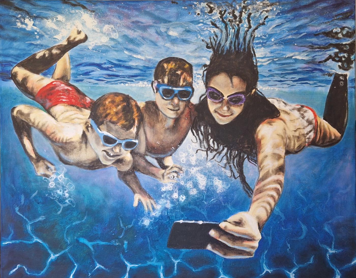 Mobile under water