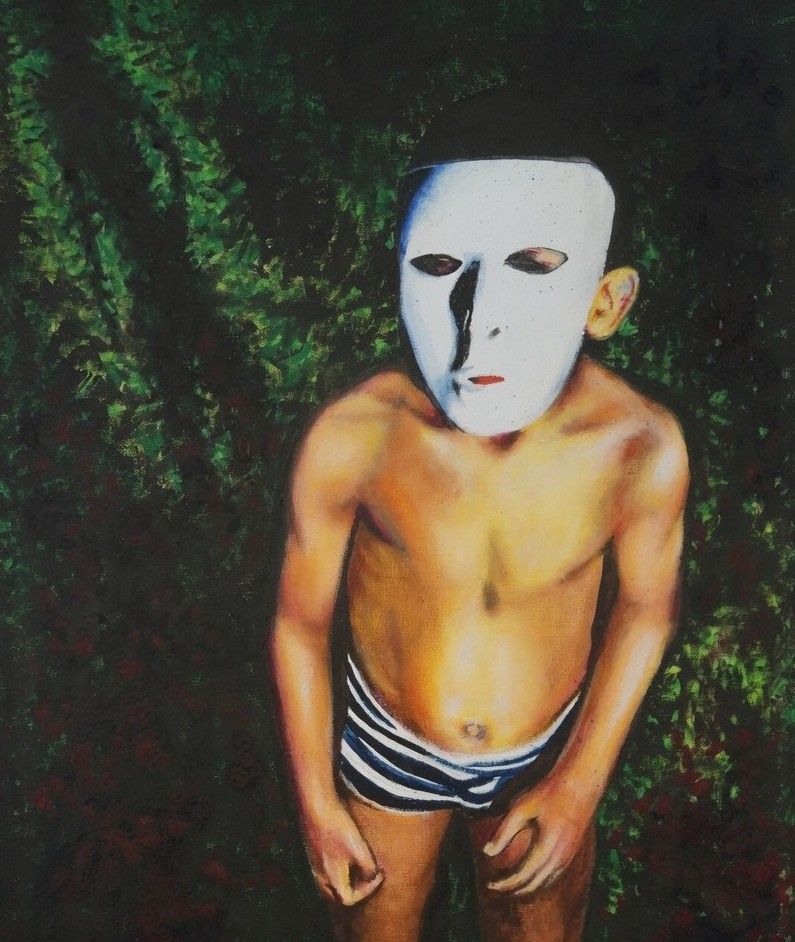 Boy with mask