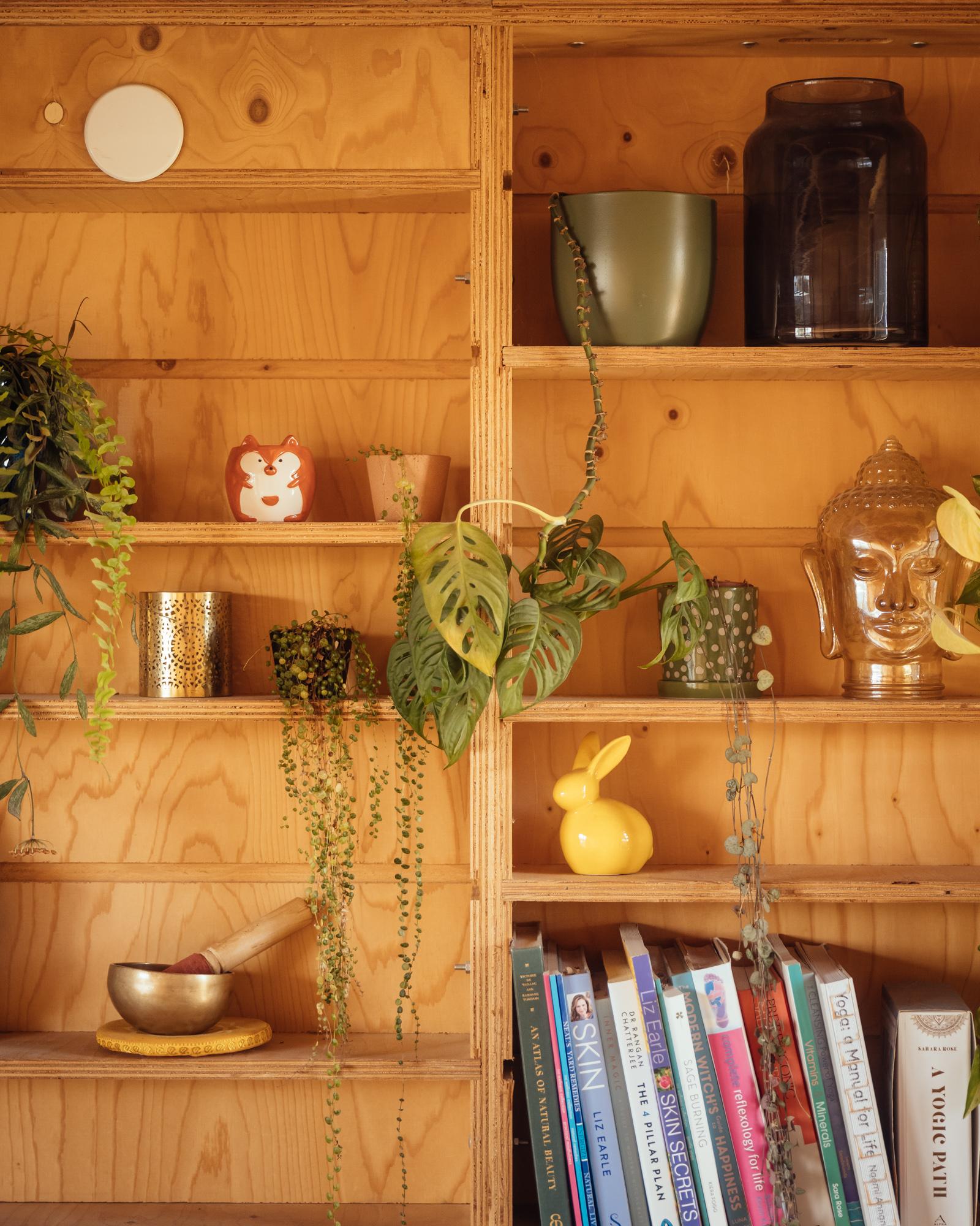 Bookshelf storage created with U-Build