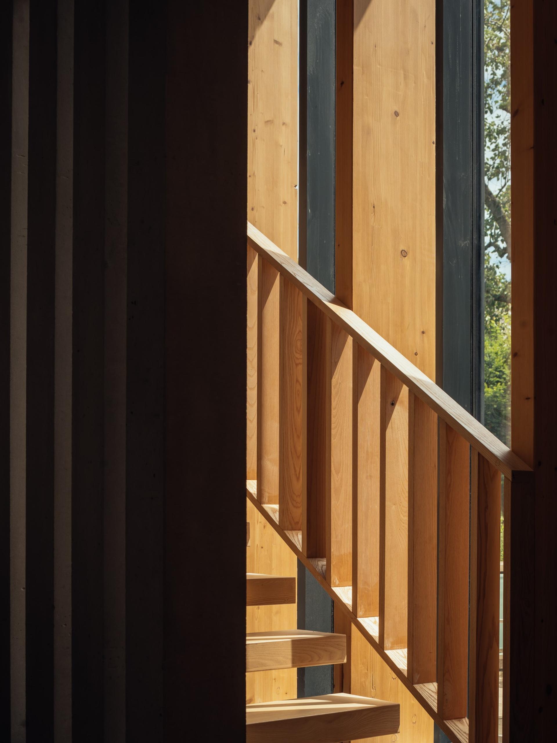 Orchard House by Studio Bark interior view - stairs